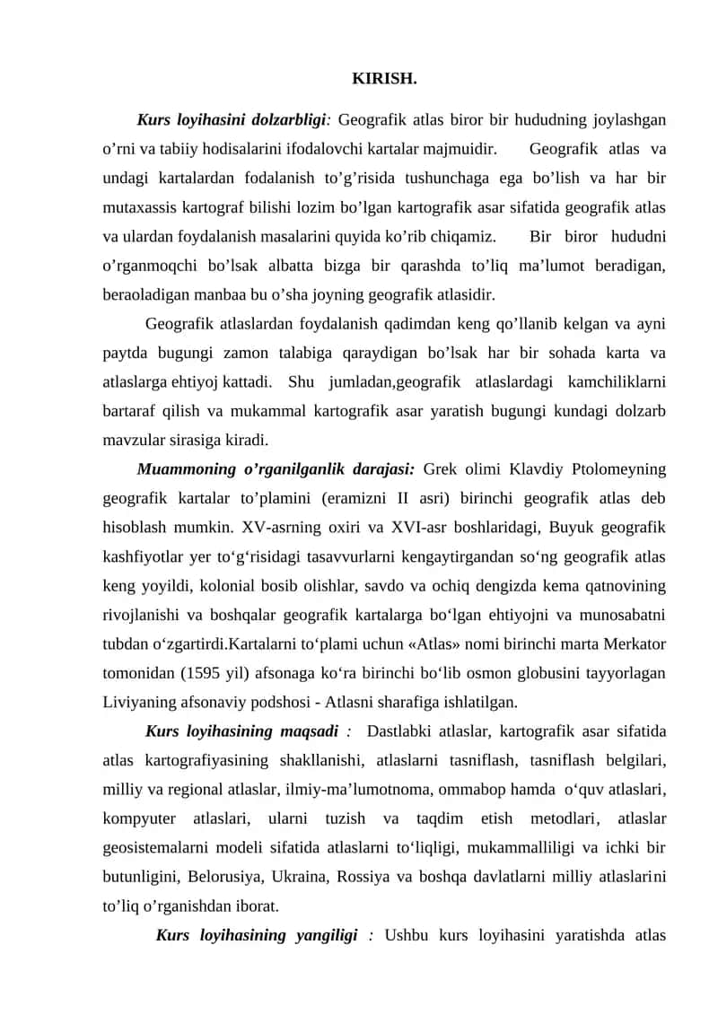 Geografik atlas