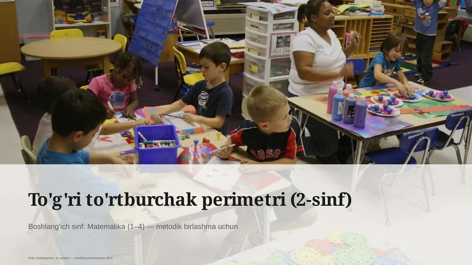 To'g'ri to'rtburchak perimetri (2-sinf)