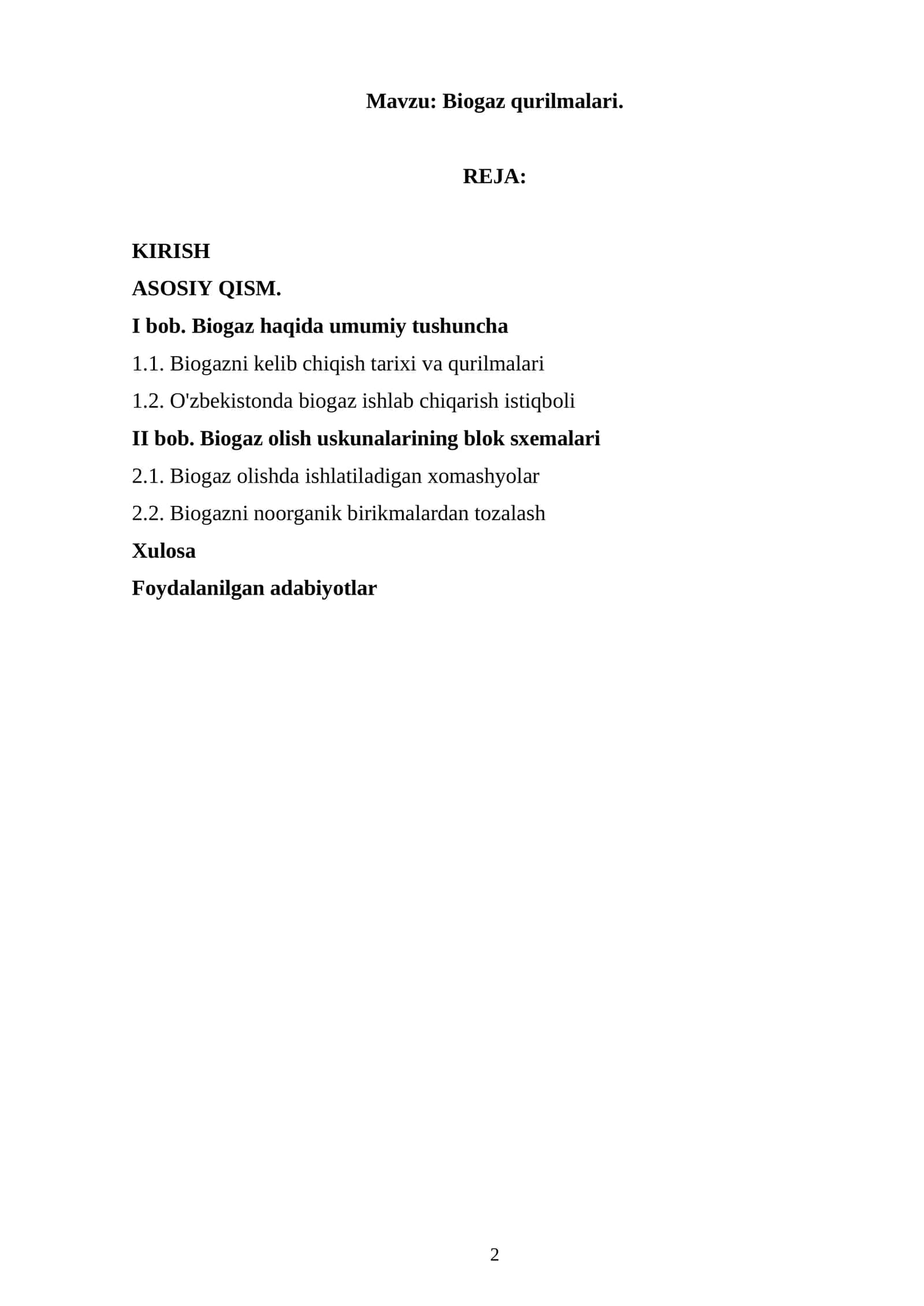 Biogaz qurilmalari