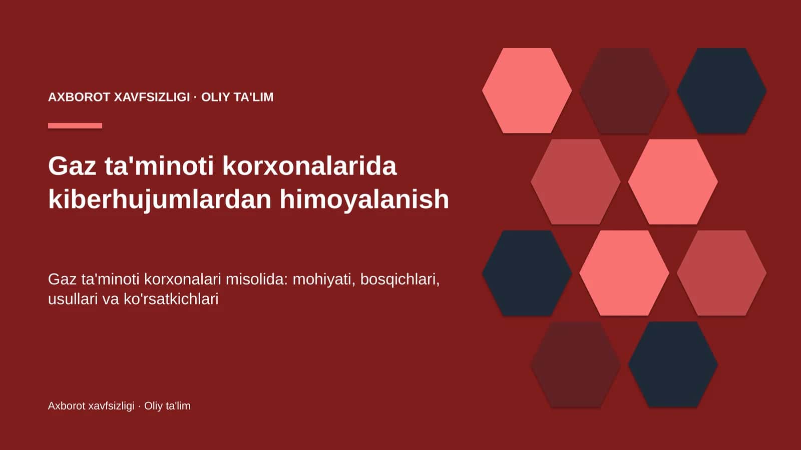 gaz ta'minoti korxonalarida kiberhujumlardan himoyalanish 6526