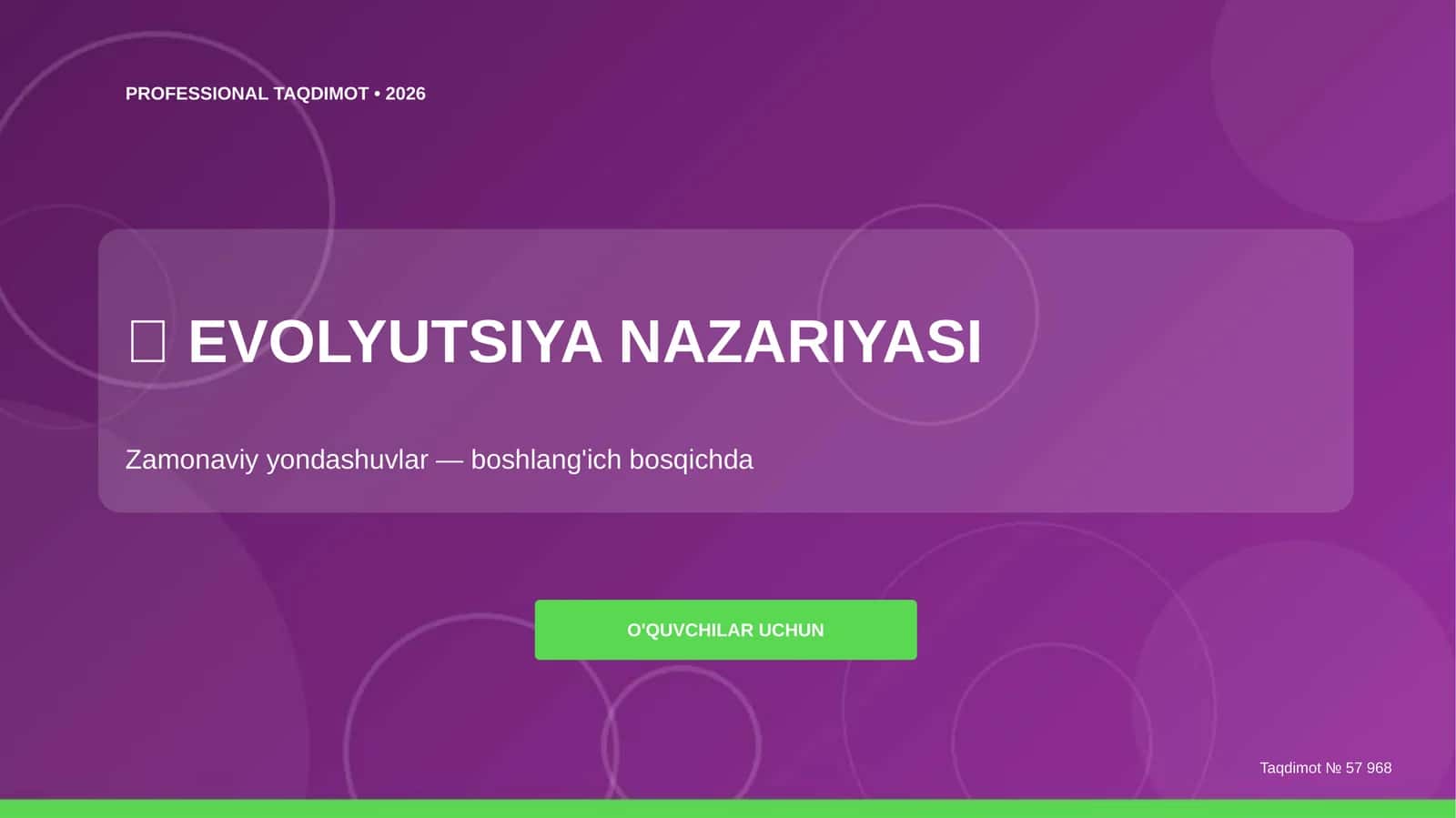 EVOLYUTSIYA NAZARIYASI