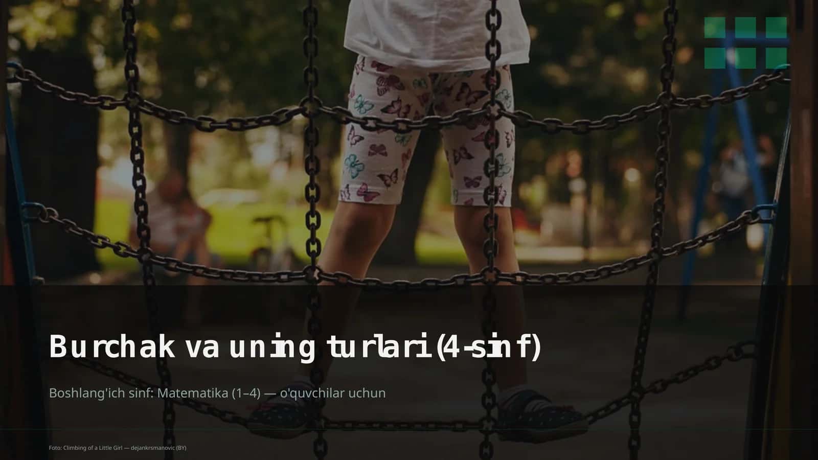 Burchak va uning turlari (4-sinf)