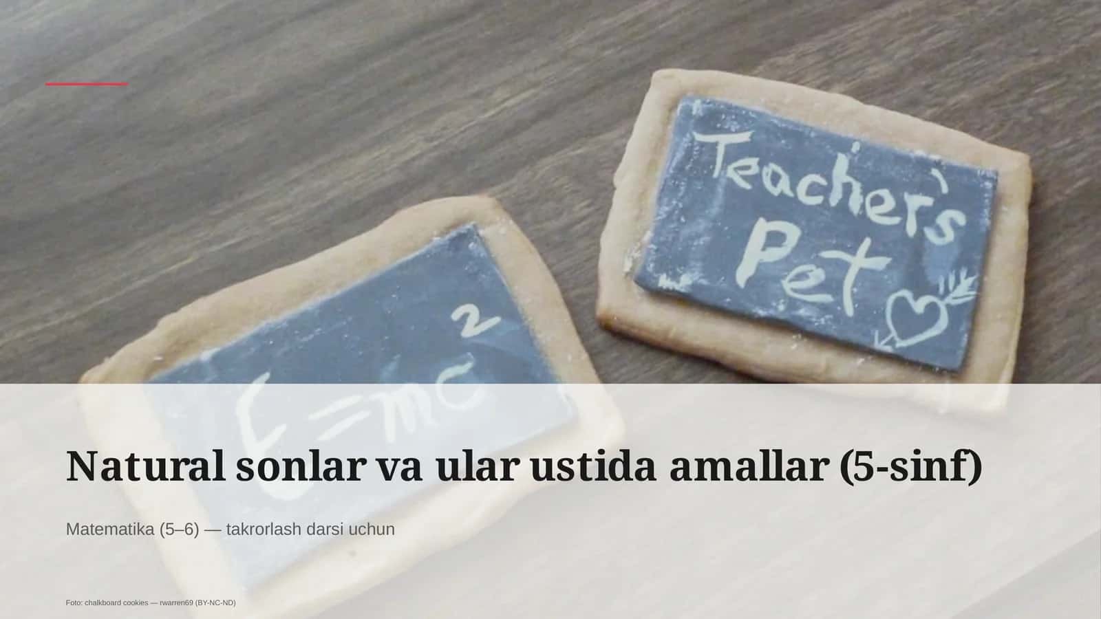 Matematika (5–6) — takrorlash darsi uchun