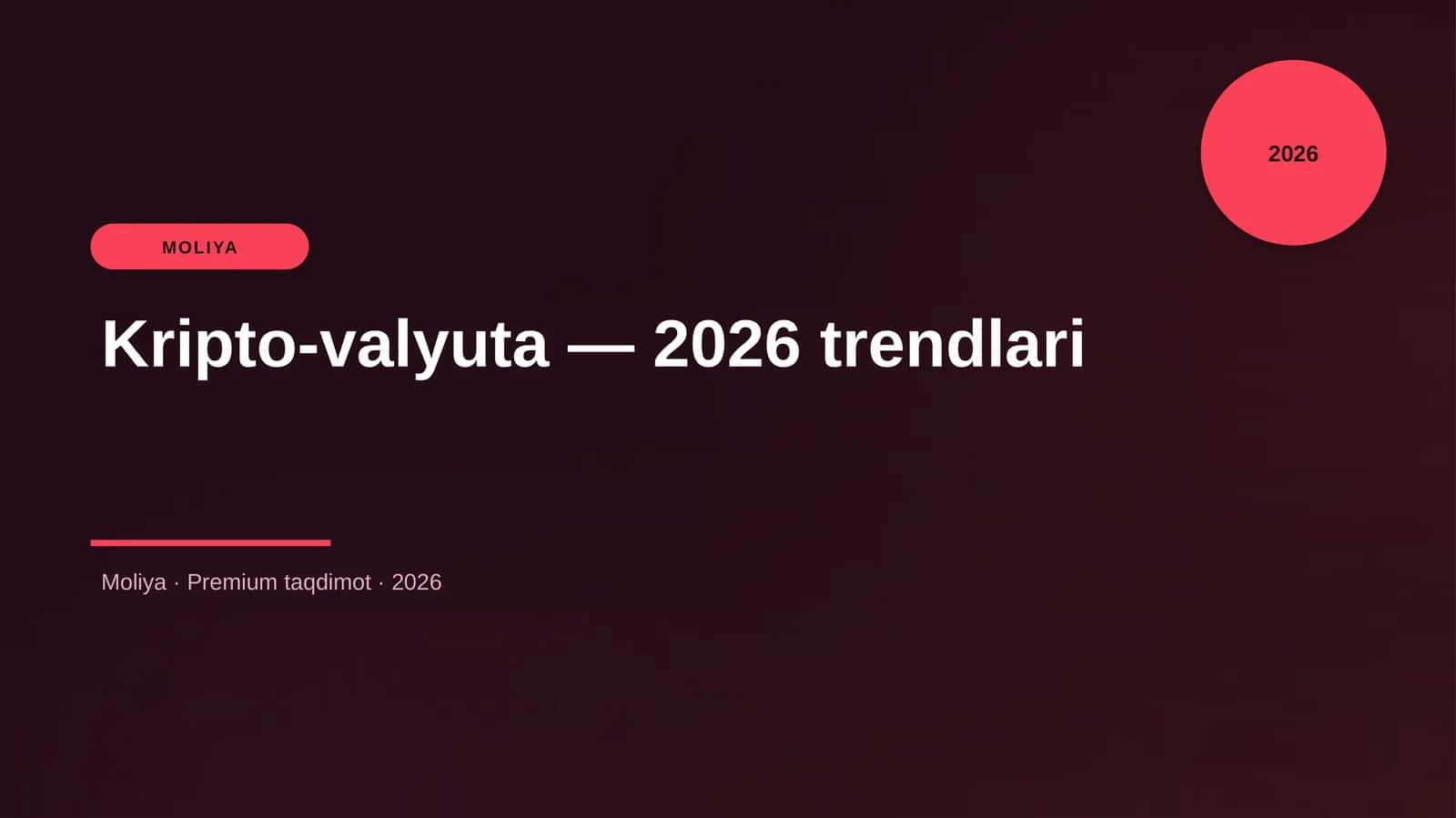 Kripto-valyuta — 2026 trendlari