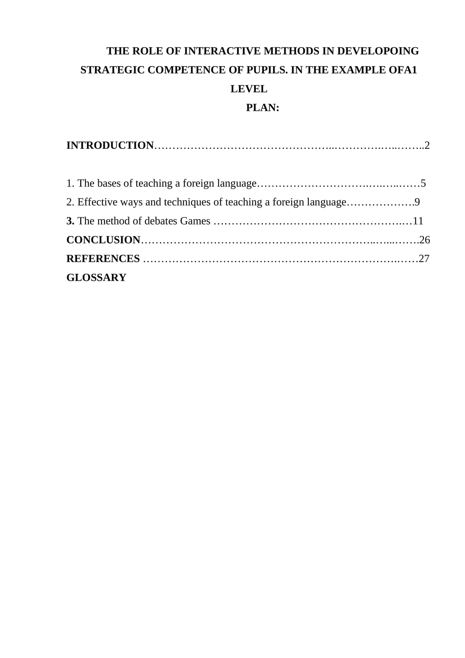 THE ROLE OF INTERACTIVE METHODS IN DEVELOPOING STRATEGIC COMPETENCE OF PUPILS