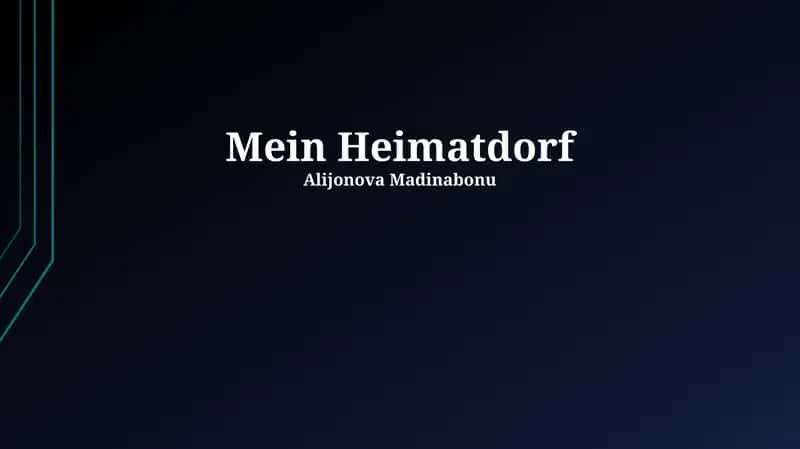 Mein Heimatdorf