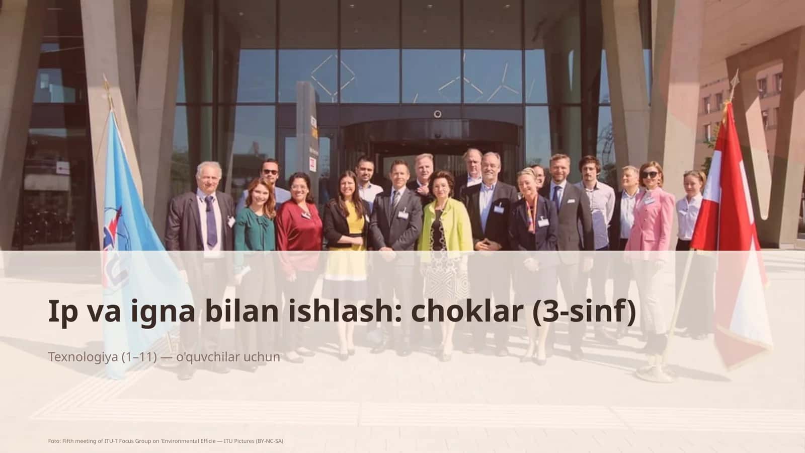 Ip va igna bilan ishlash: choklar (3-sinf)