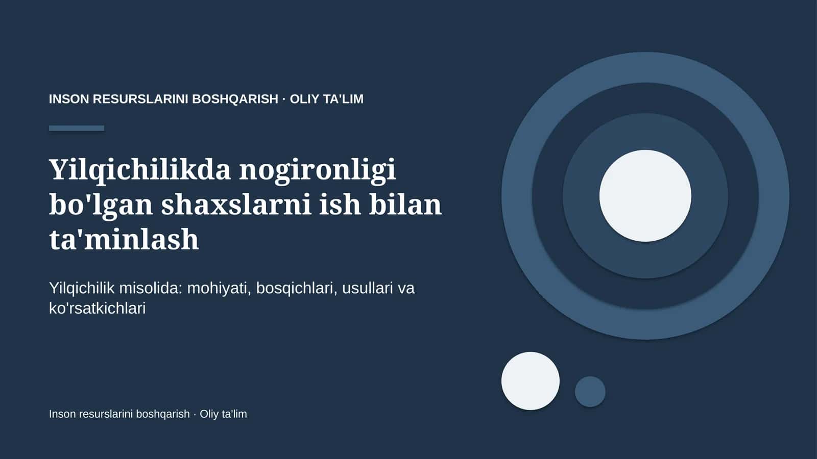 yilqichilikda nogironligi bo'lgan shaxslarni ish bilan ta'minlash 6521