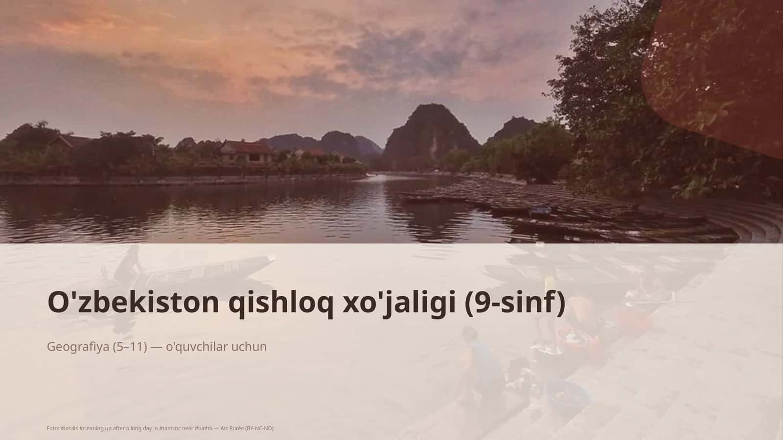 O'zbekiston qishloq xo'jaligi (9-sinf)