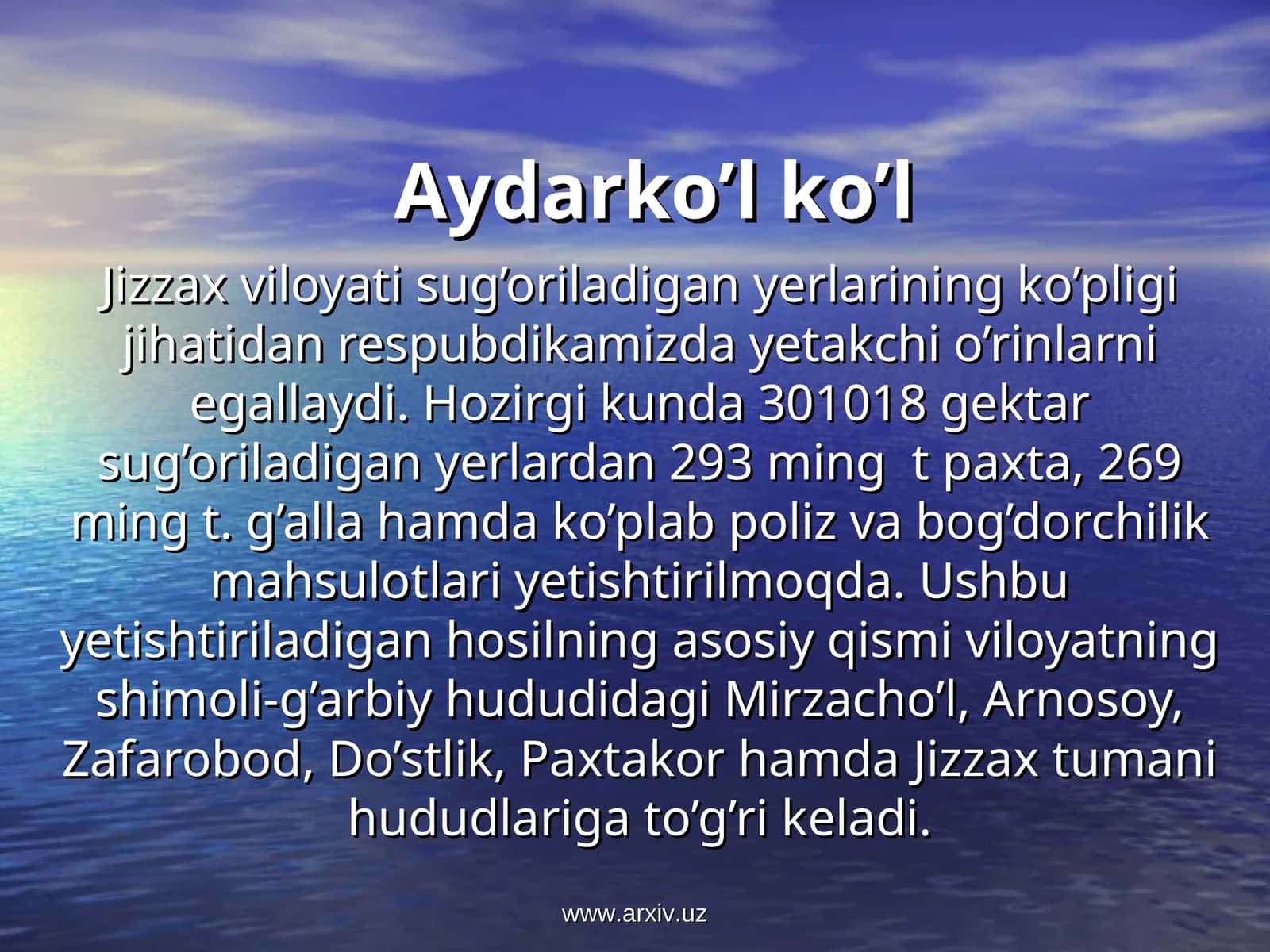 Aydarko’l ko’li