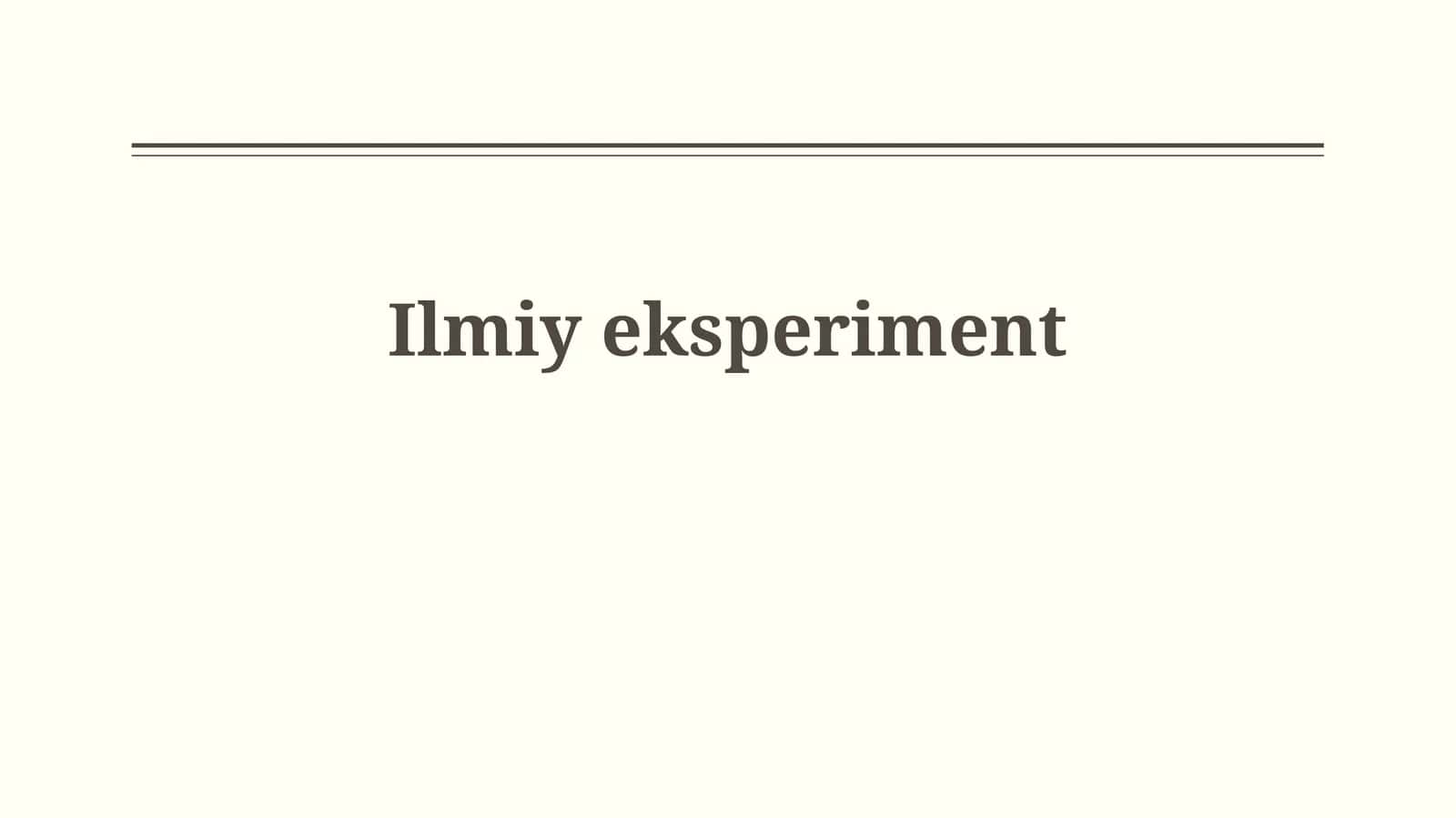 Ilmiyeksperiment