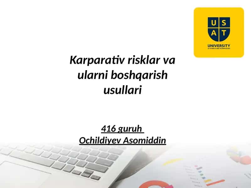 Karparativ risklar va ularni boshqarish usullari