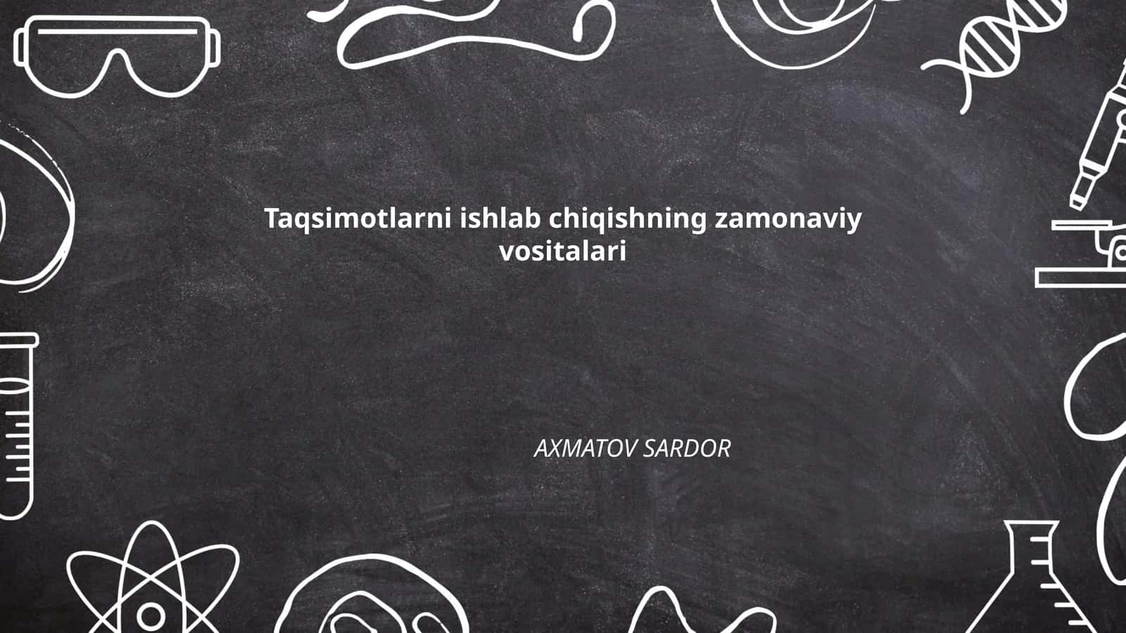 Algoritmik taqsimotlarning asoslari