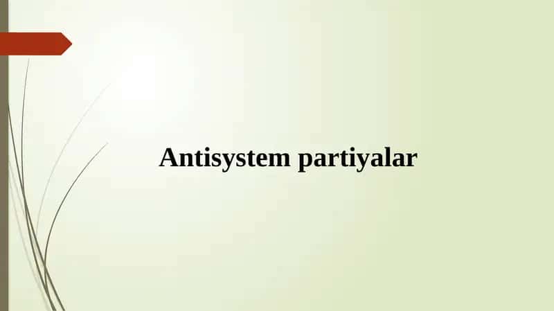 Antisystempartiyalar
