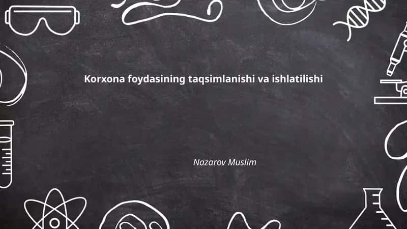 Korxona foydasining taqsimlanishi va ishlatilishi