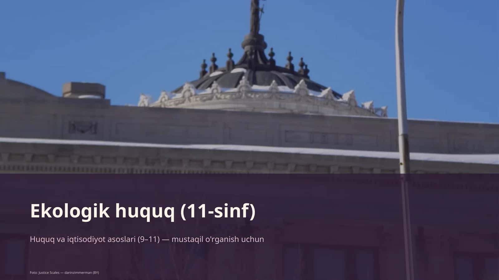 Ekologik huquq (11-sinf)