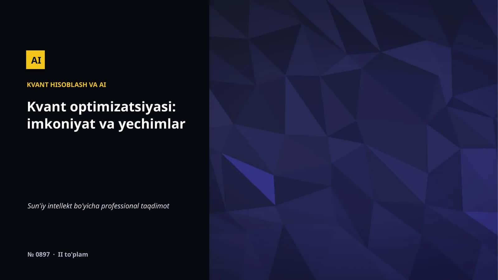 KVANT HISOBLASH VA AI