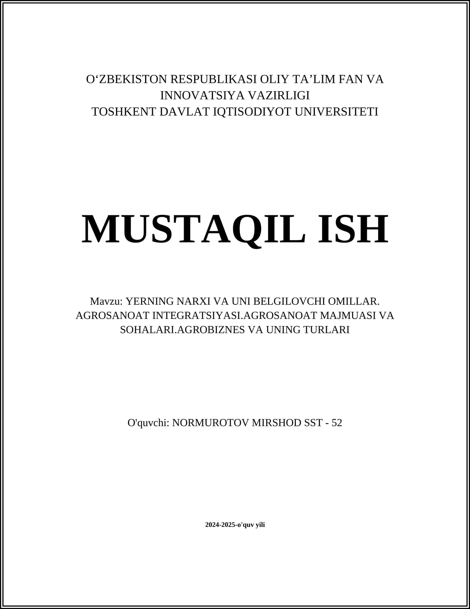 Yer resurslarining baholash usullari