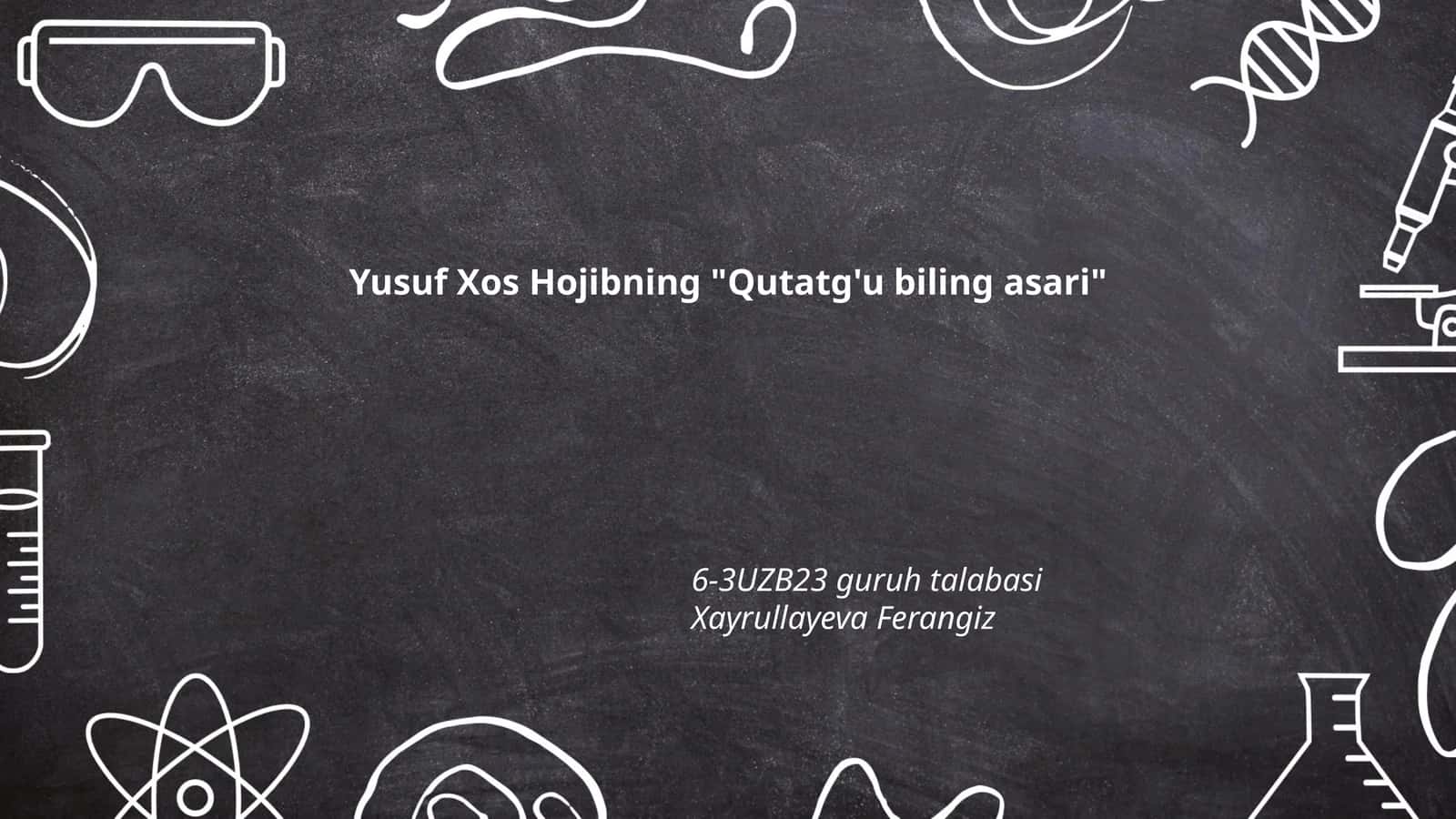 Qutatg'u bilig asari