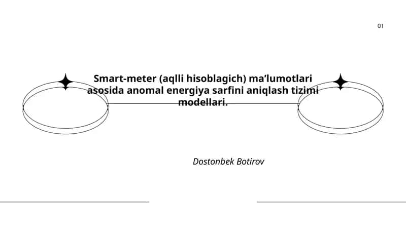 Smart-meter (aqlli hisoblagich) ma’lumotlari asosida anomal energiya sarfini aniqlash tizimi modellari