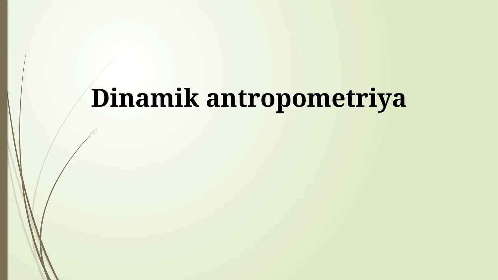 Dinamik antropometriya