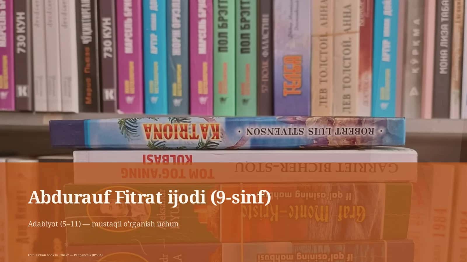 Abdurauf Fitrat ijodi (9-sinf)