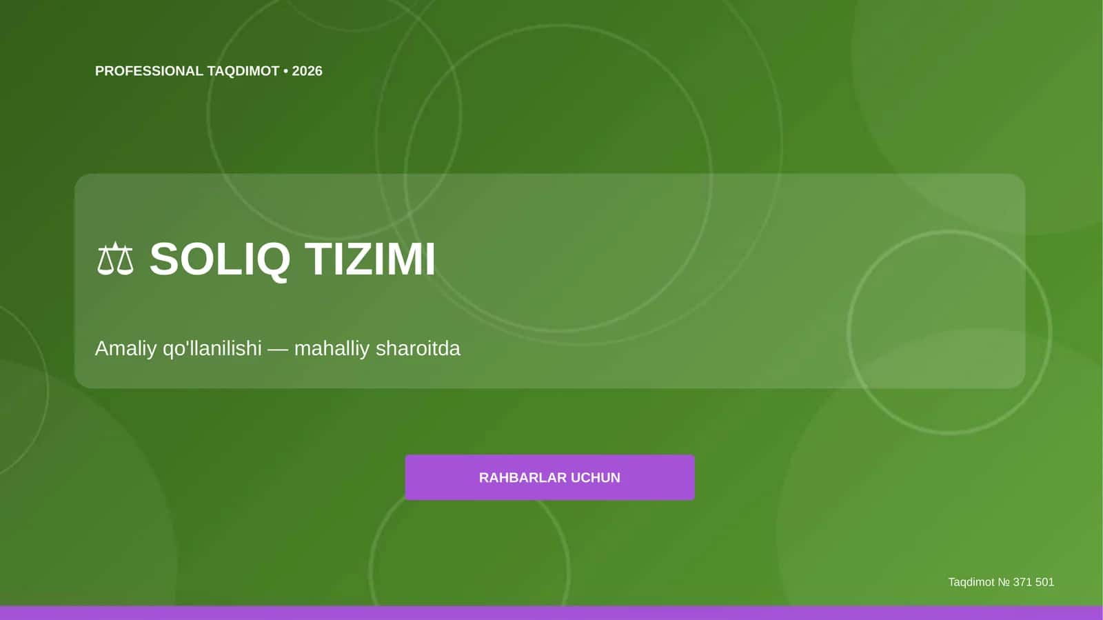 SOLIQ TIZIMI