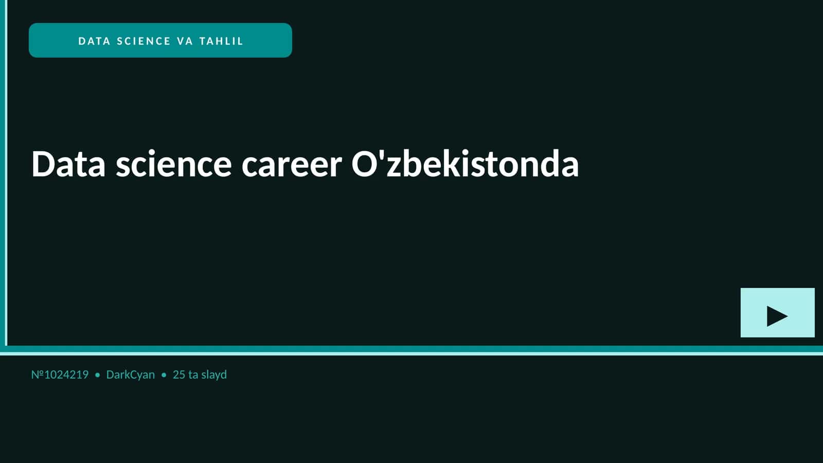 Data science career O'zbekistonda