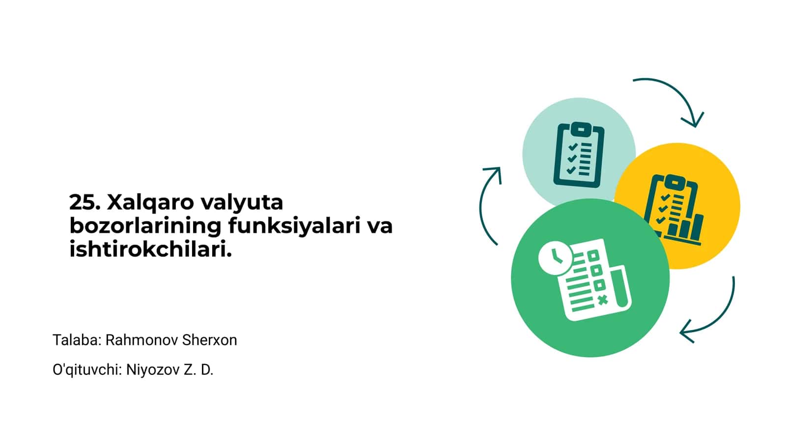 Xalqaro valyuta bozorlarining funksiyalari va ishtirokchilari