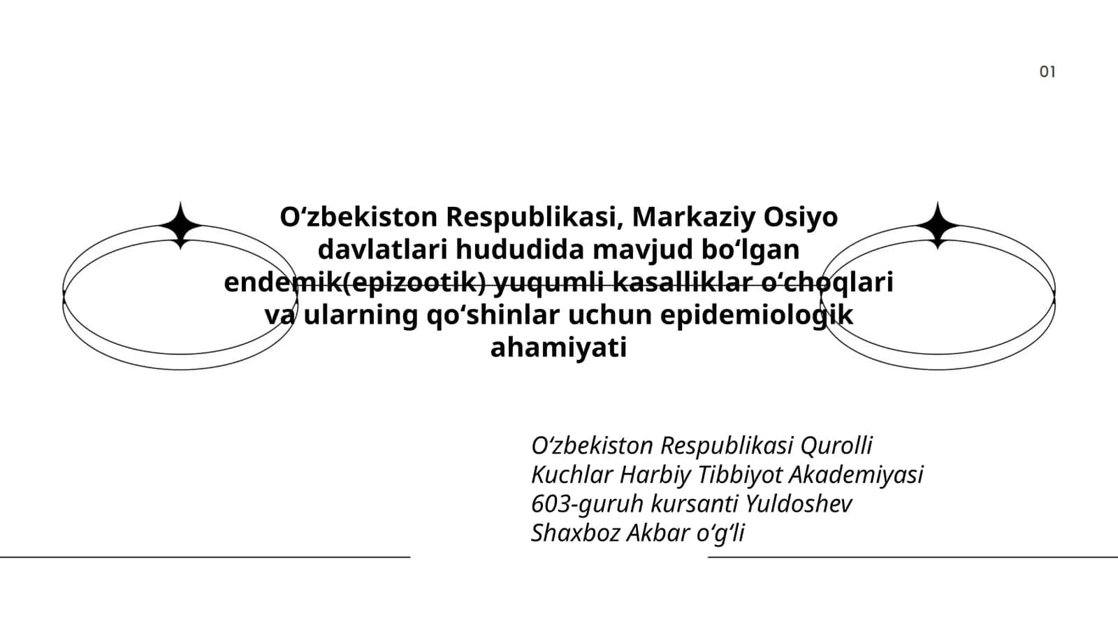 Endemik Yuqumli Kasalliklar va Epidemiologiya