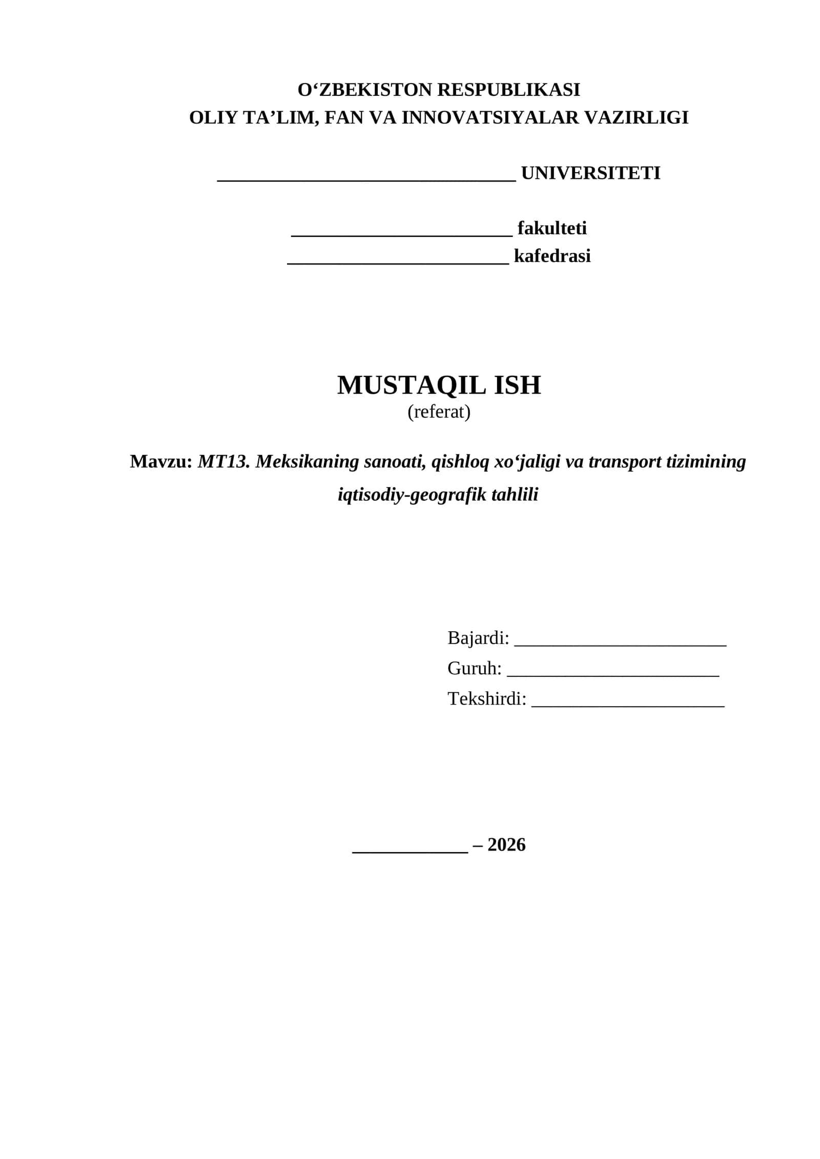 meksika sanoati qishloq xoʻjaligi va transport tizimi