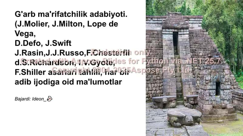 G'arb ma'rifatchilik adabiyoti