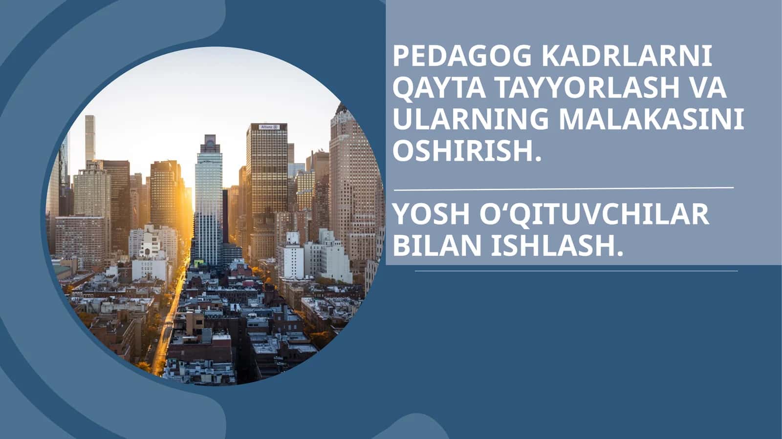 Pedagog kadrlarni qayta tayyorlash va ularning malakasini oshirish