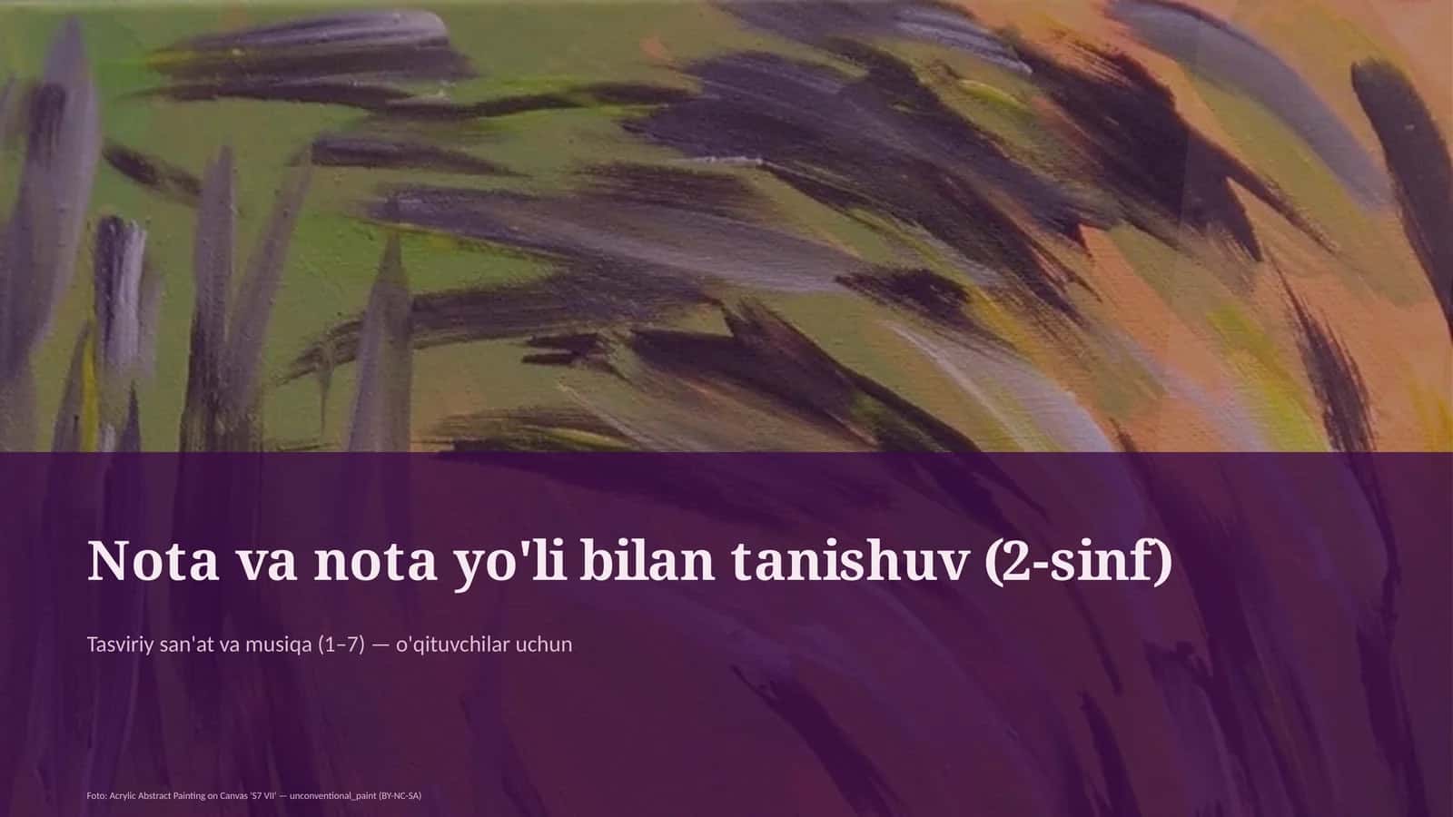 Tasviriy san'at va musiqa (1–7)