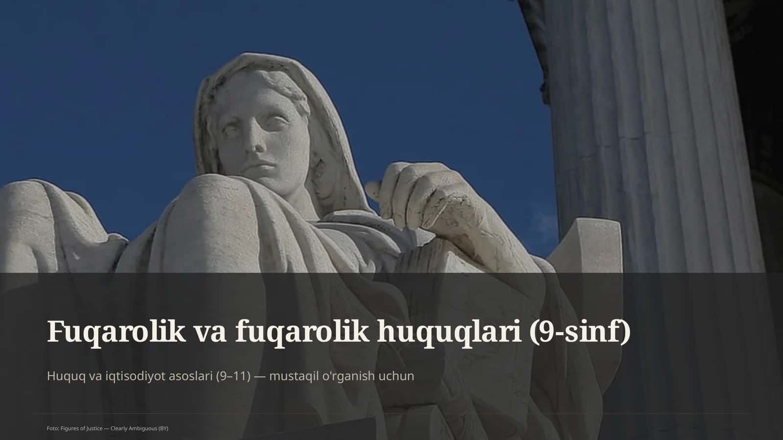 Fuqarolik va fuqarolik huquqlari (9-sinf)