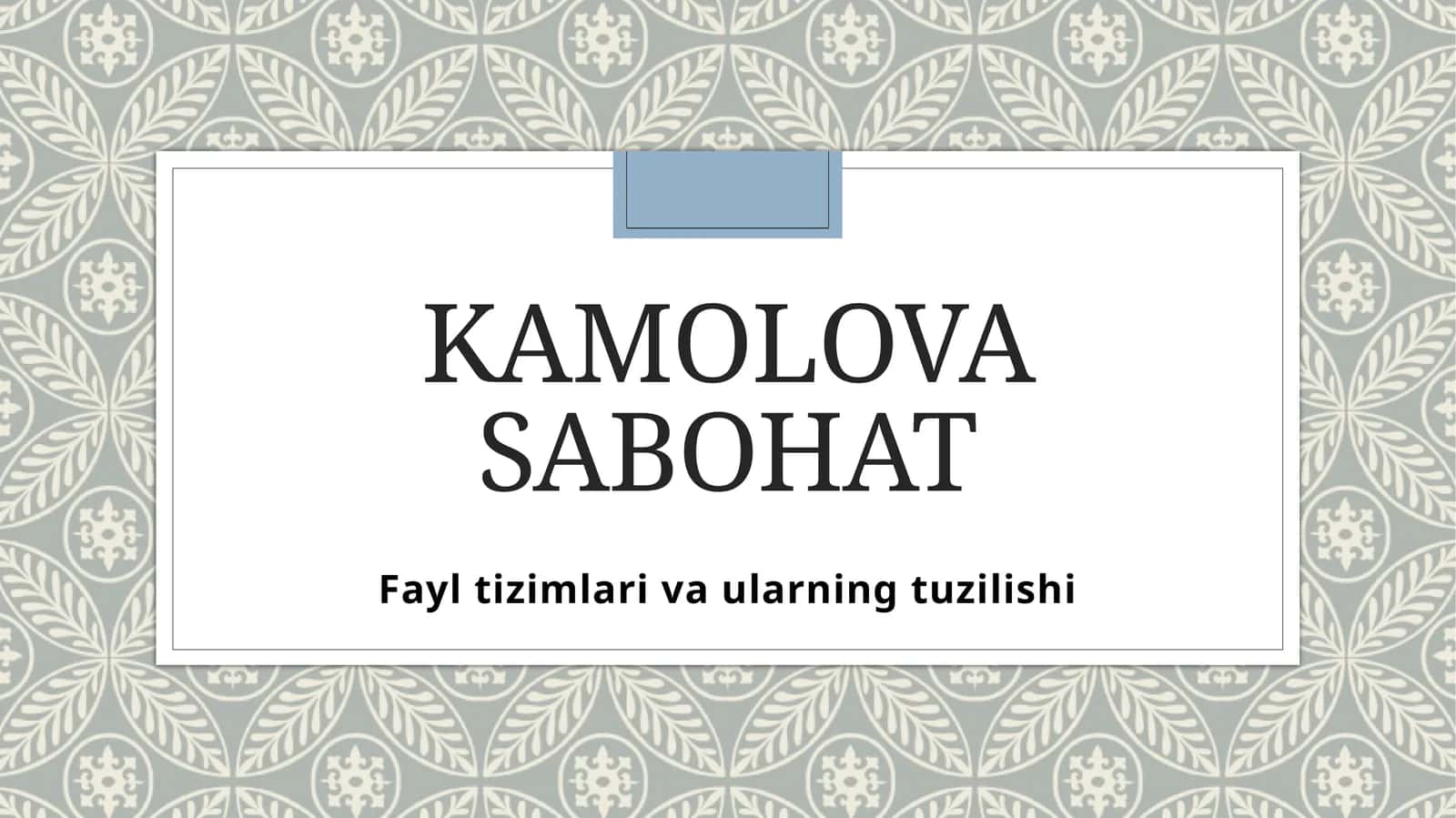 Fayltizimlarivaularningtuzilishi