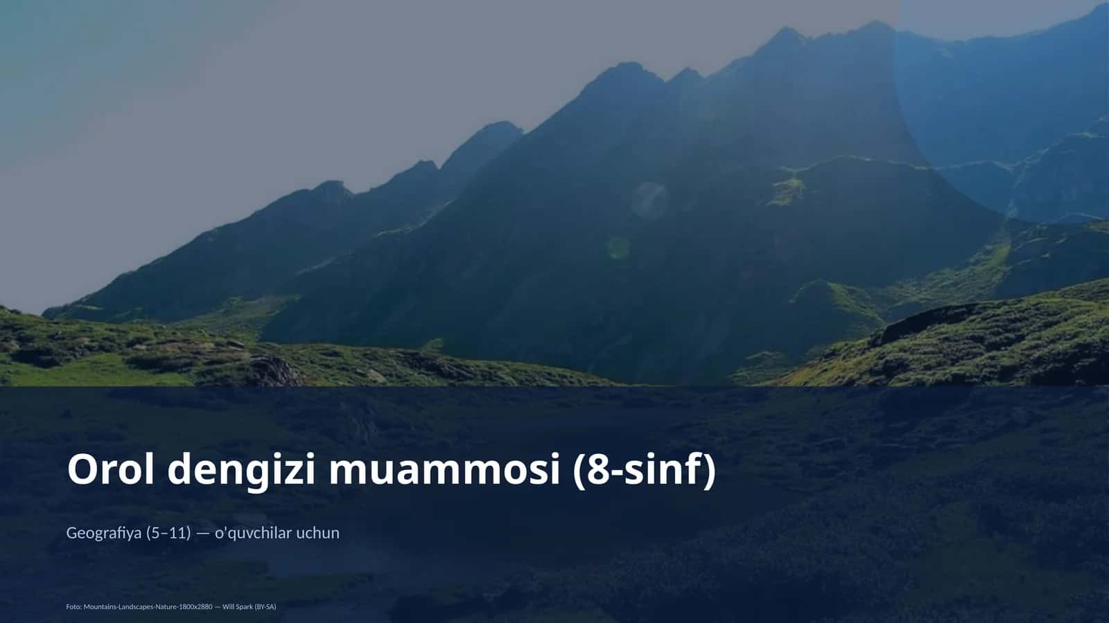 Orol dengizi muammosi (8-sinf)