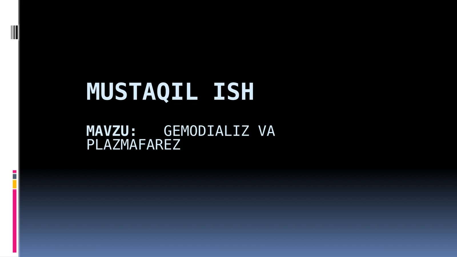 Gemodializ va plazmafarez
