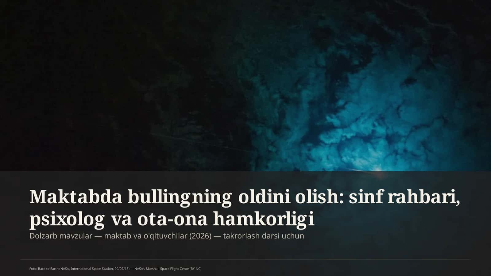 Dolzarb mavzular