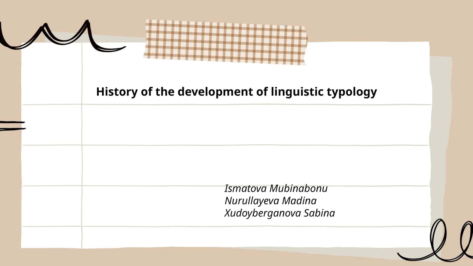 History of the development of linguistic typology