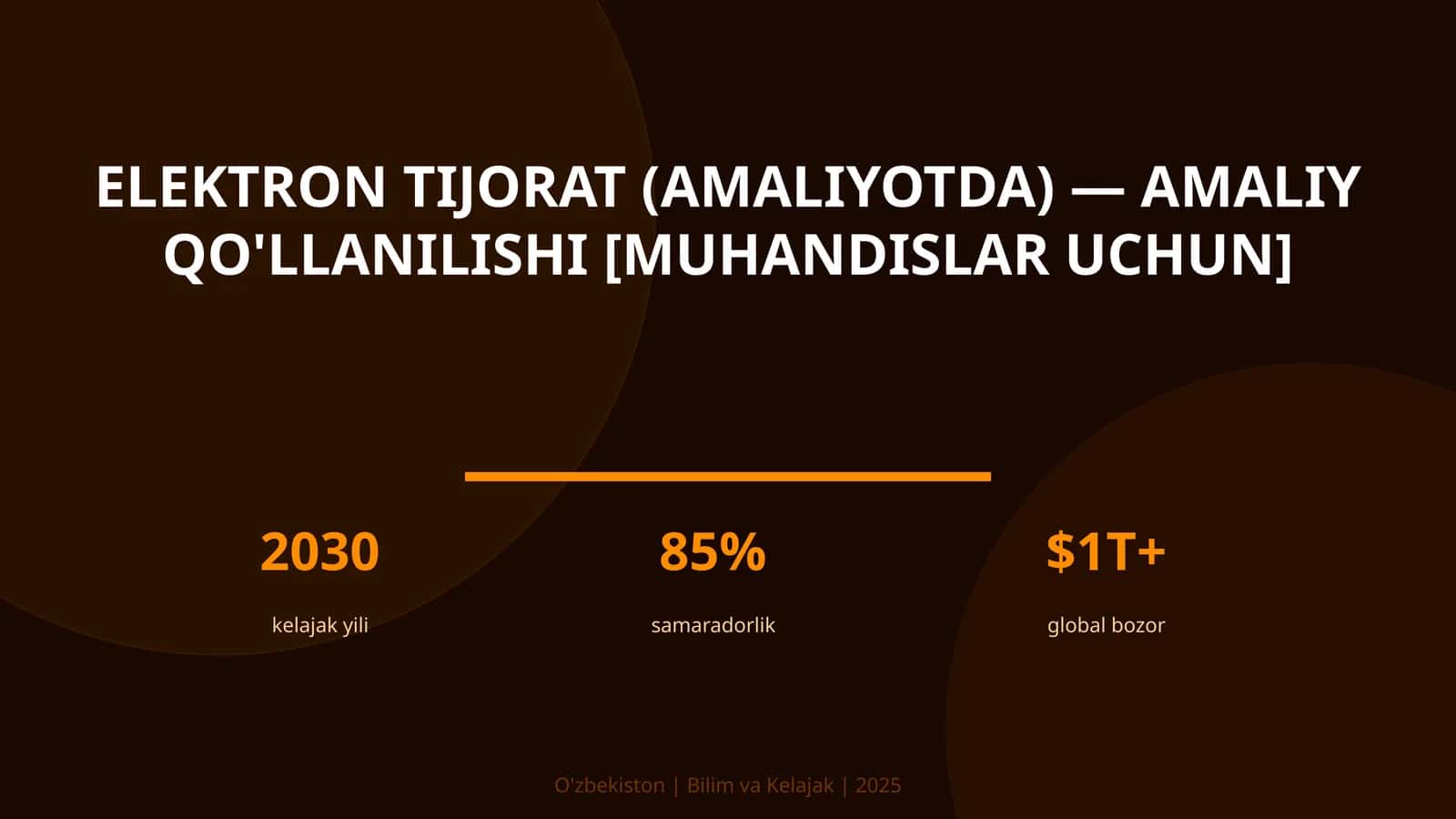 Elektron tijorat (amaliyotda) — amaliy qo'llanilishi [muhandislar uchun]
