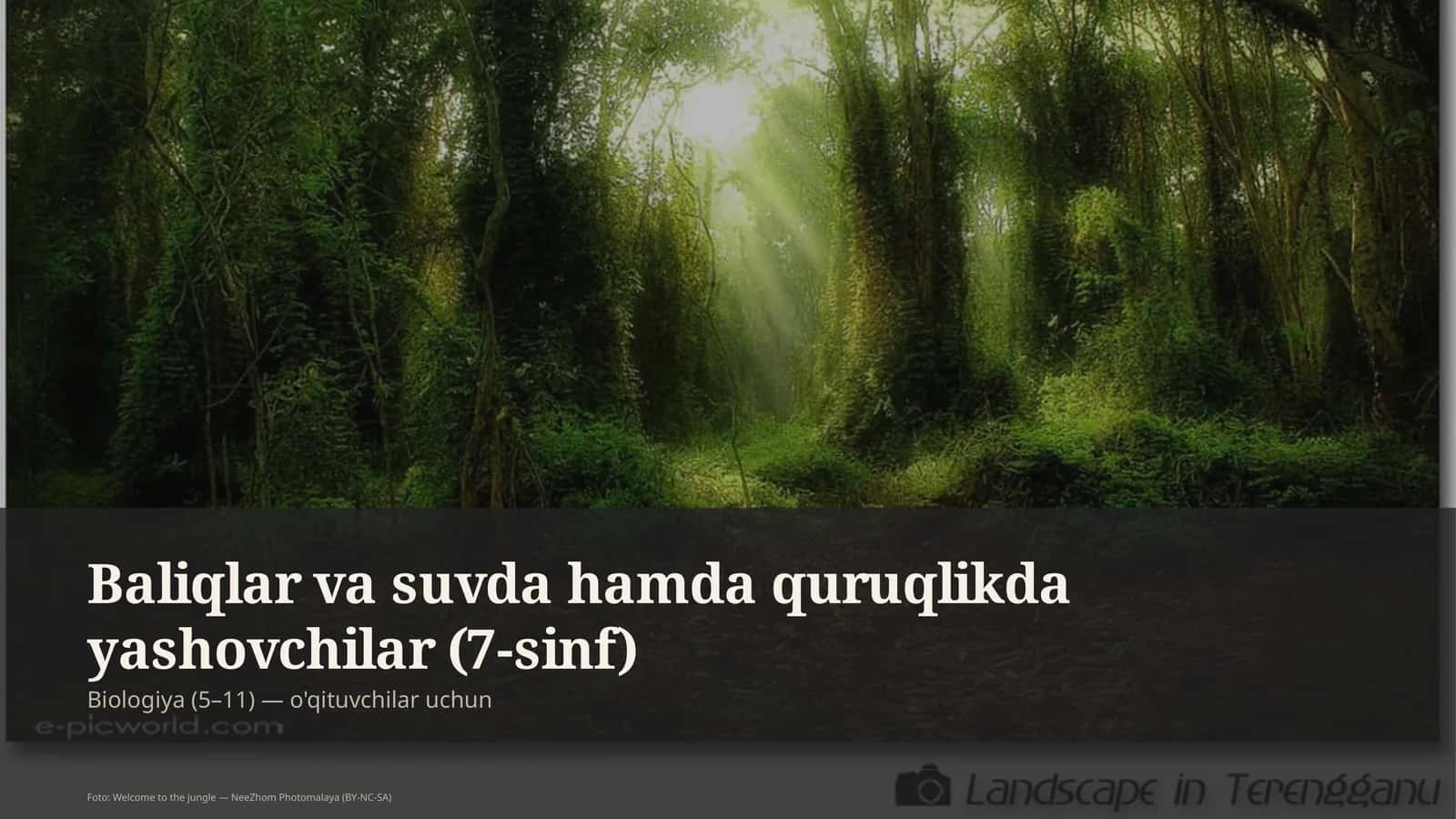Baliqlar va suvda hamda quruqlikda yashovchilar (7-sinf)