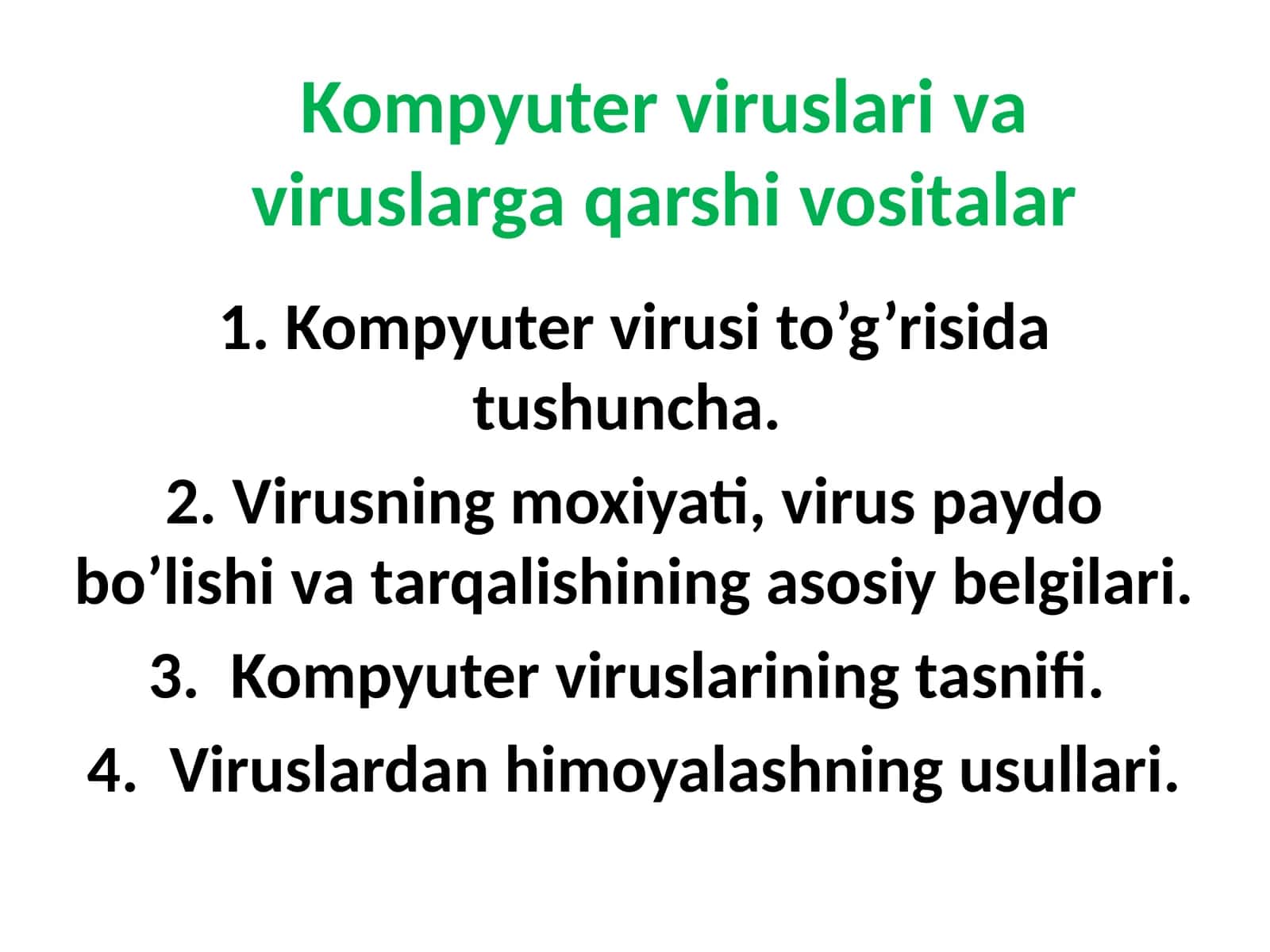 Kompyuter viruslаri vа viruslаrgа qаrshi vositаlаr