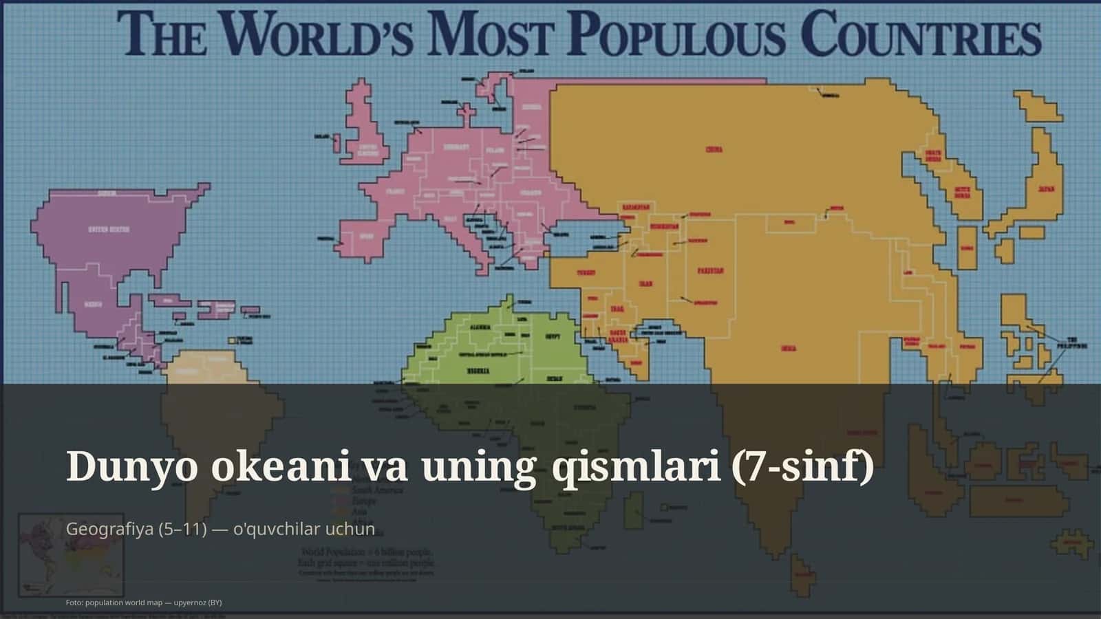 Dunyo okeani va uning qismlari (7-sinf)