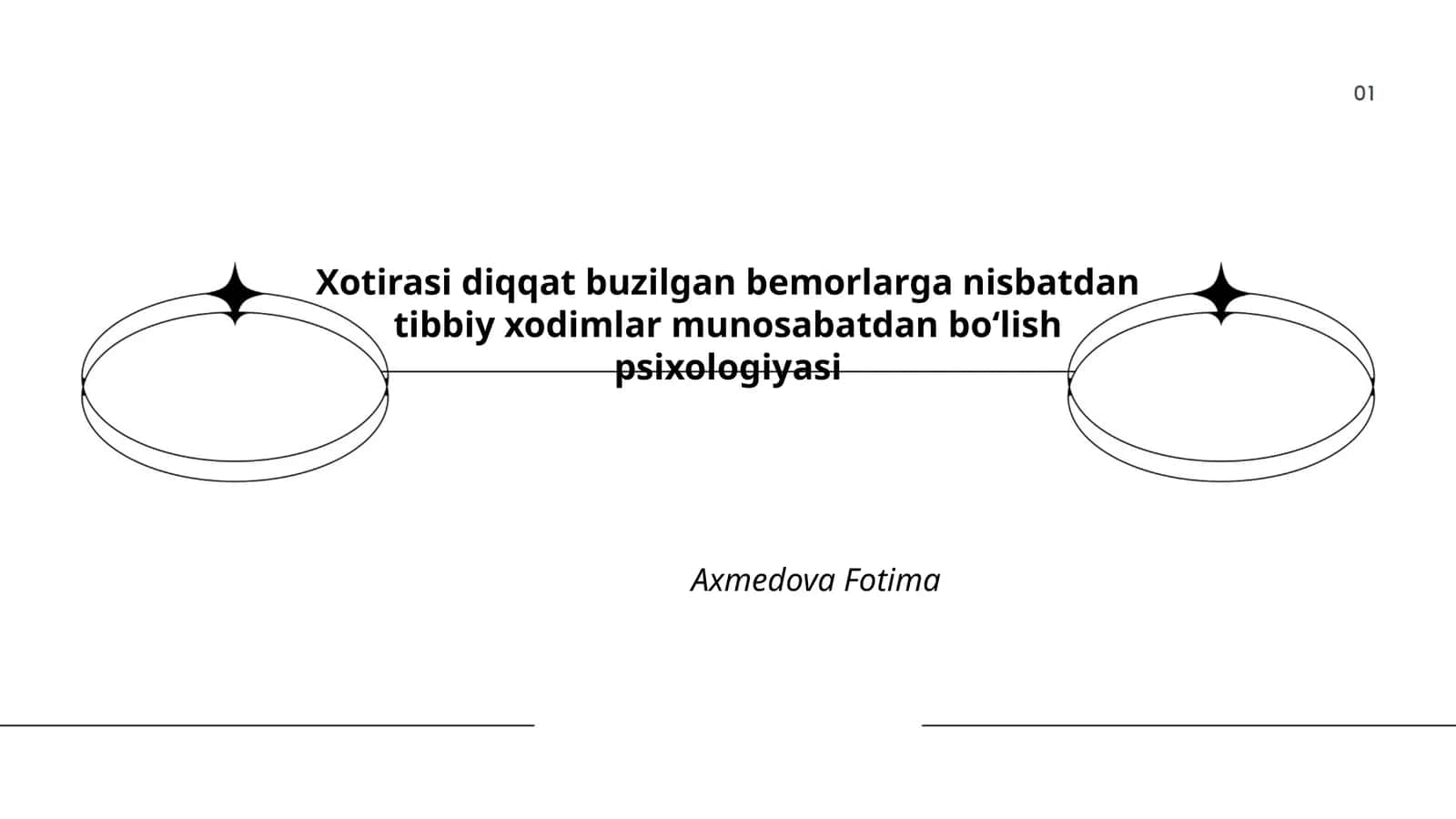 Xotirasi diqqat buzilgan bemorlarga nisbatdan tibbiy xodimlar munosabatdan boʻlish psixologiyasi