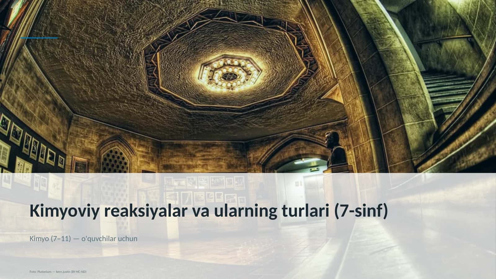 Kimyoviy reaksiyalar va ularning turlari (7-sinf)