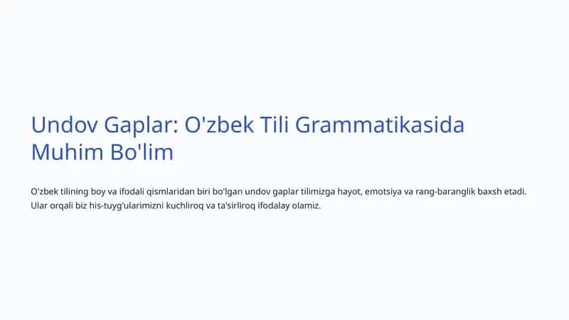 Undov Gaplar