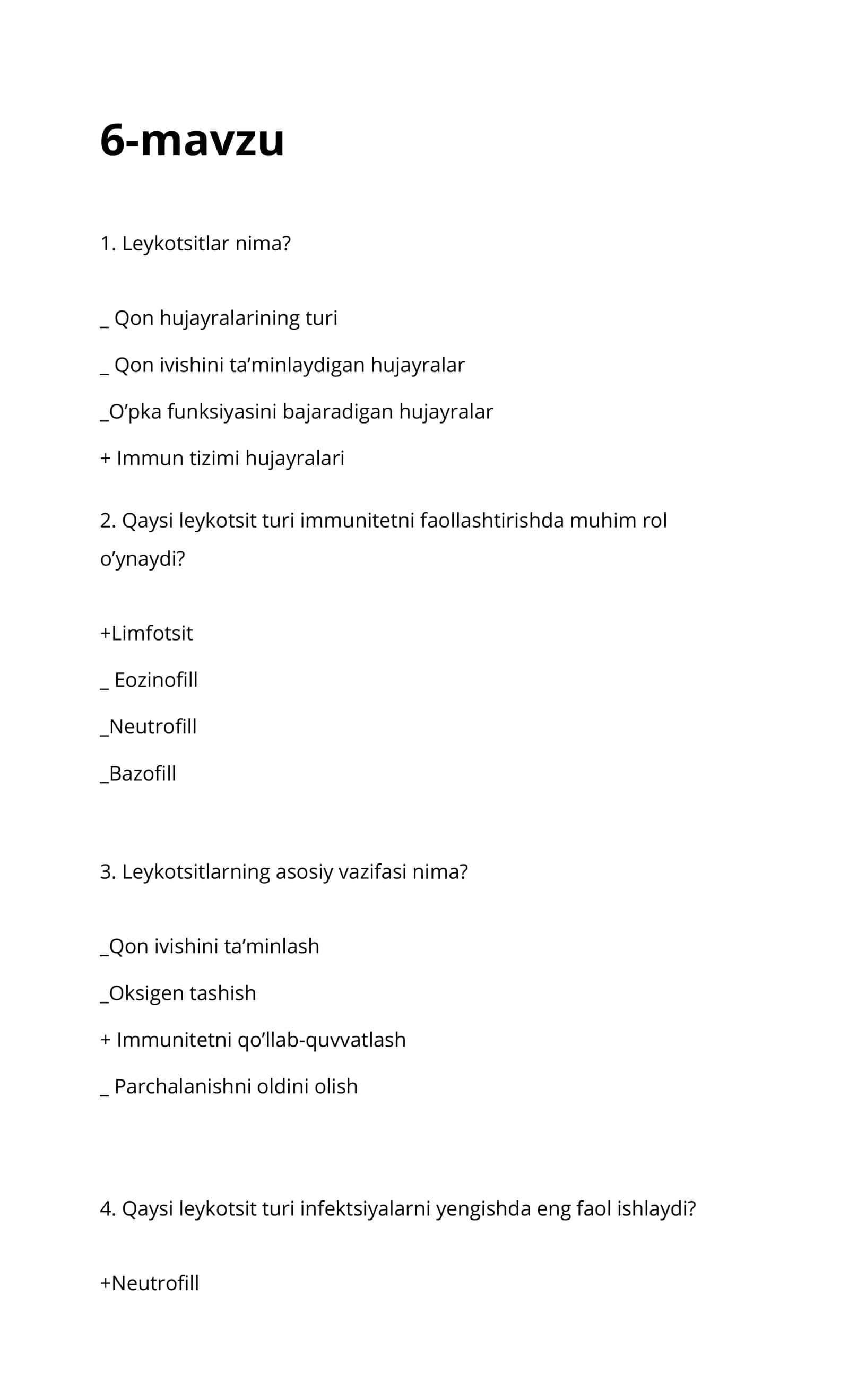 Leykotsitlar