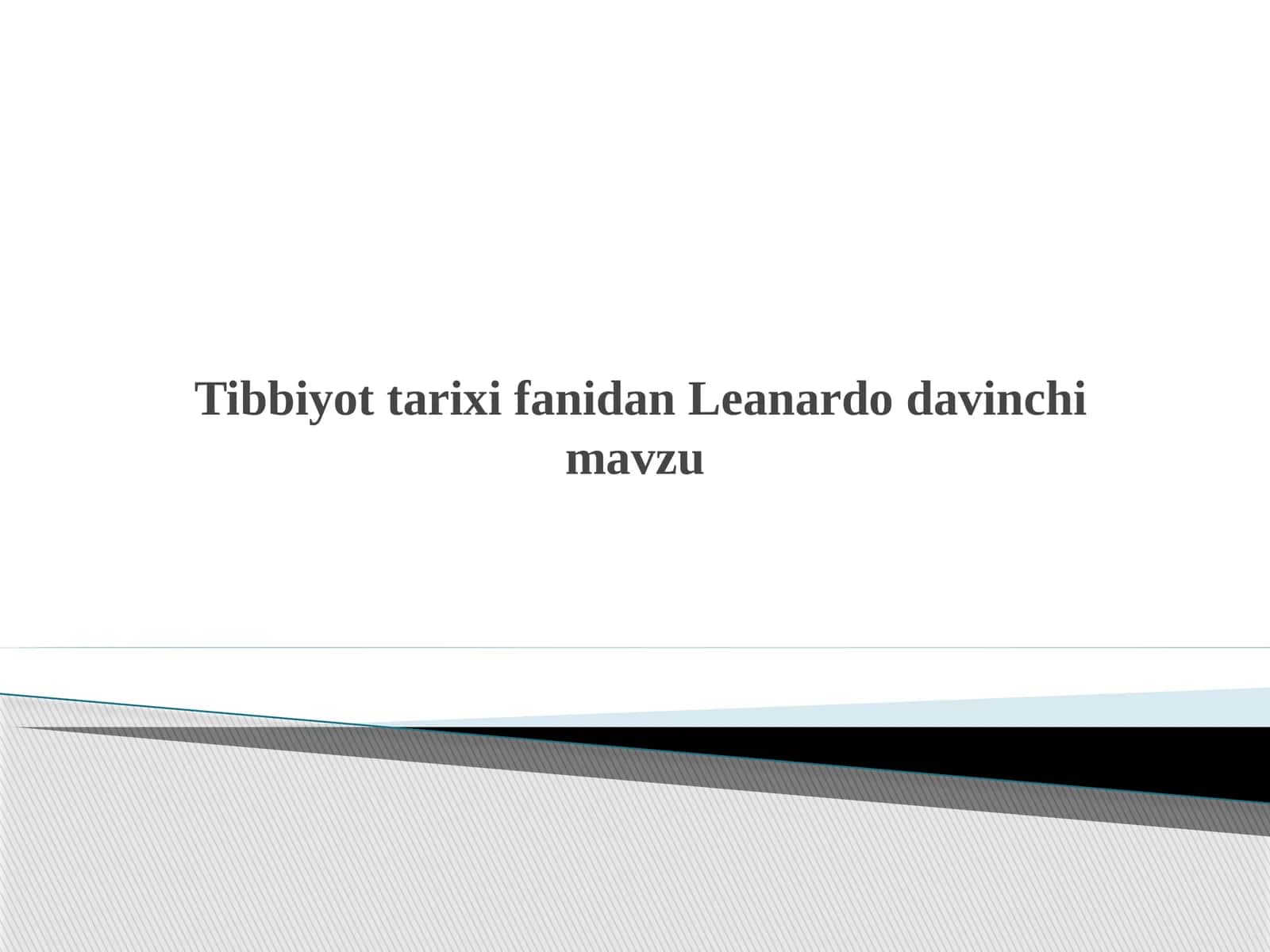 Leanardo davinchi