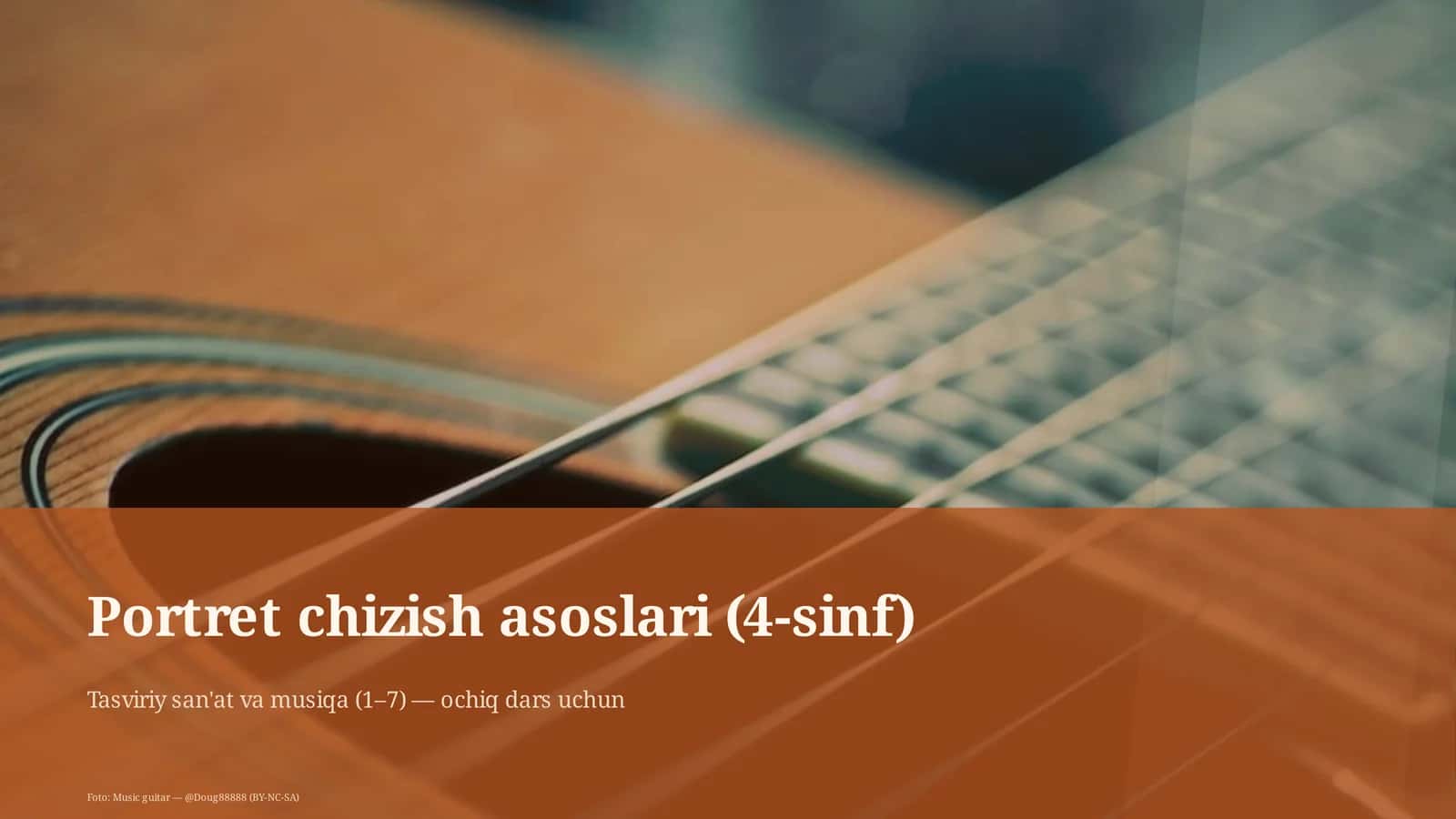 Portret chizish asoslari (4-sinf)